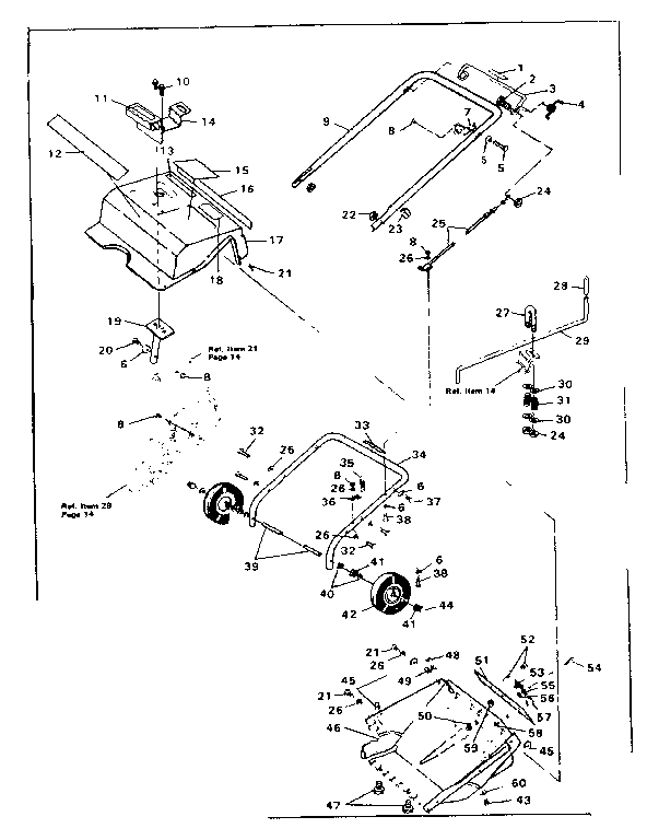 Craftsman 536884200 main frame diagram