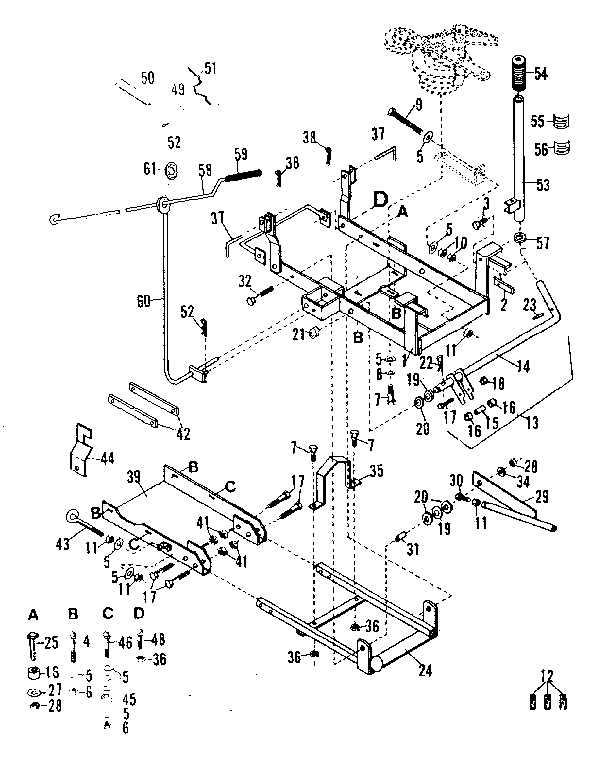 Craftsman 84226027 main frame diagram