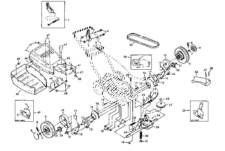Craftsman 917372302 drive assembly diagram