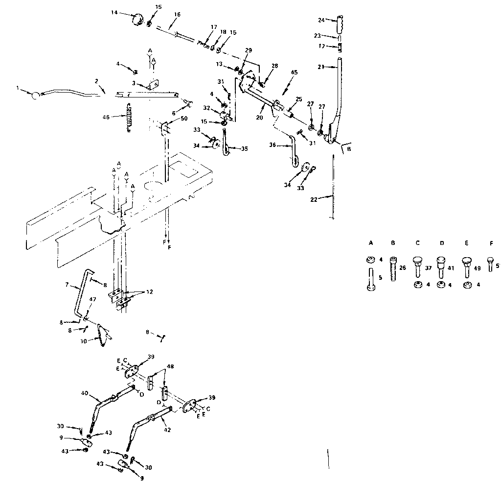 Craftsman 917255821 lift adjustment diagram