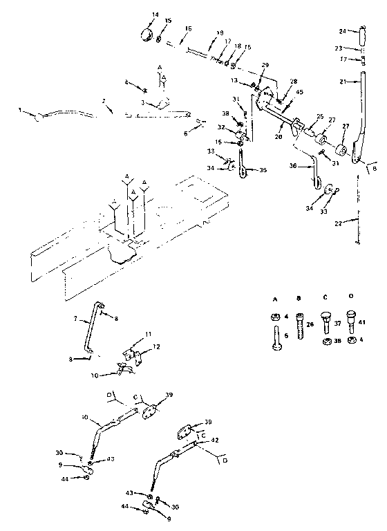 Craftsman 917255830 (1987) lift adjustment diagram