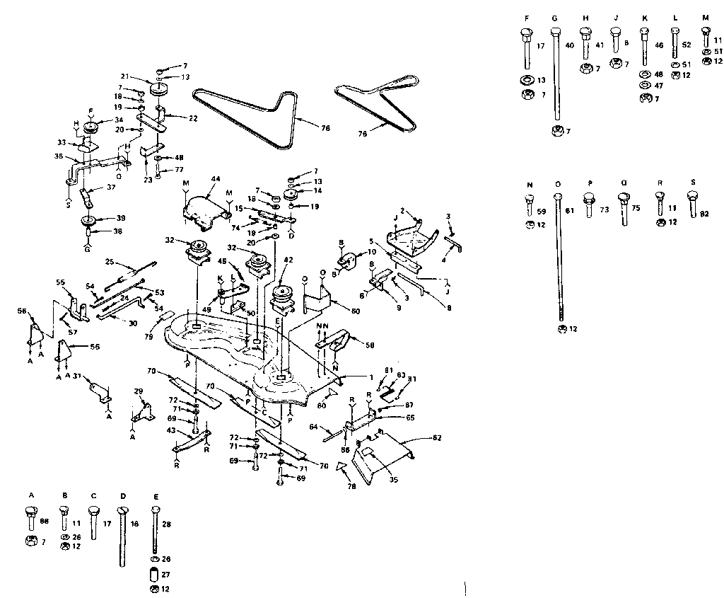 Craftsman 917255830 (1987) mower diagram