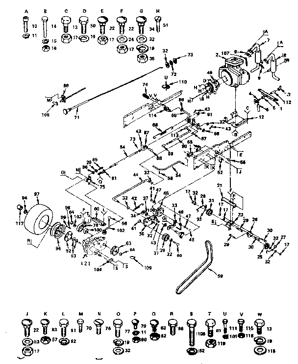 Craftsman 917255910 ground drive diagram