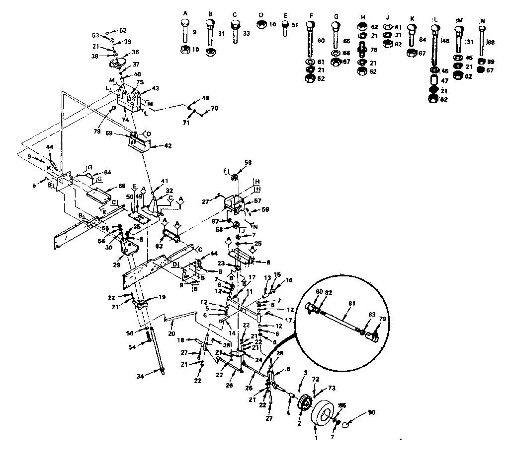 Craftsman 917255910 steering diagram