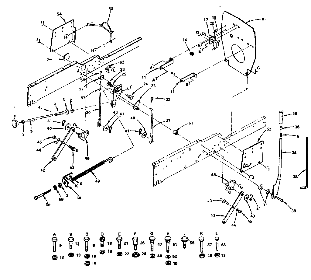 Craftsman 917255910 mower lift diagram