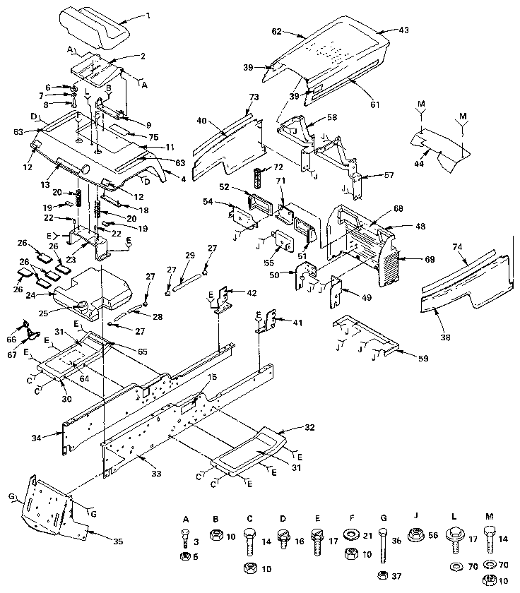 Craftsman 917255911 chassis and enclosures diagram