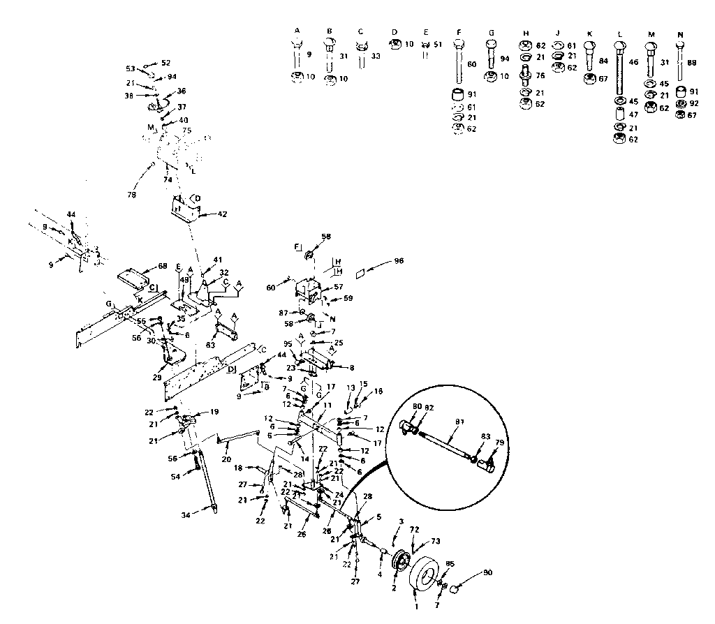Craftsman 917255912 steering diagram