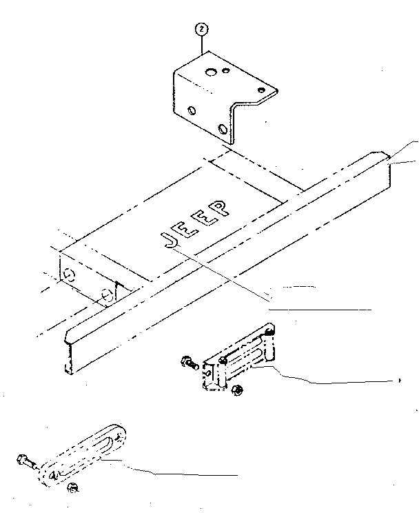 Ramsey P-8603 bracket assembly diagram