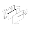 Kenmore 1197058710 oven door diagram