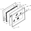 Kenmore 1197058710 oven door diagram