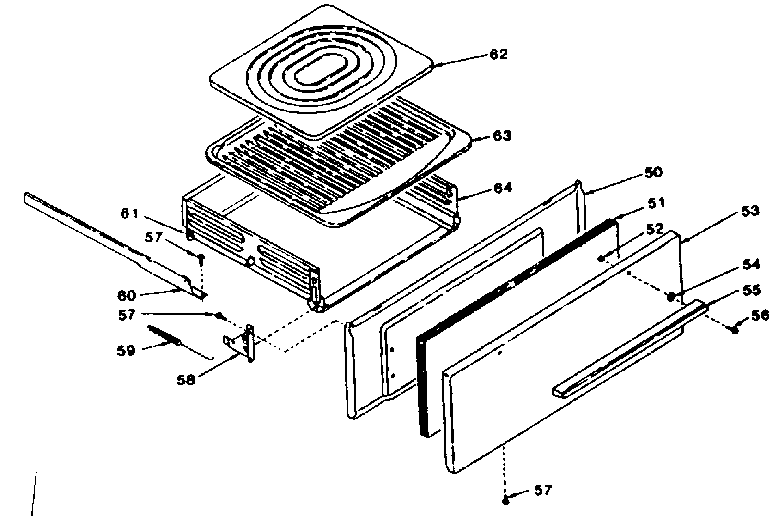 Kenmore 1197078710 broiler section diagram