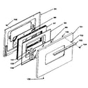Kenmore 1199068710 oven door diagram
