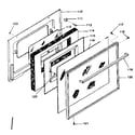 Kenmore 1199068710 oven door diagram