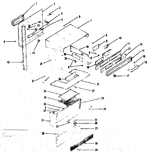 Kenmore 1199728710 backguard diagram