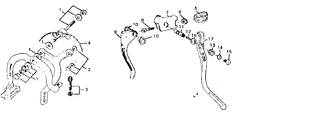 Sears 502472510 side pull caliper brake diagram