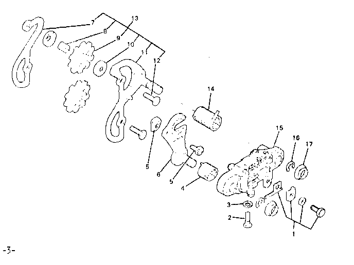 Sears 502472510 rear derailleur diagram