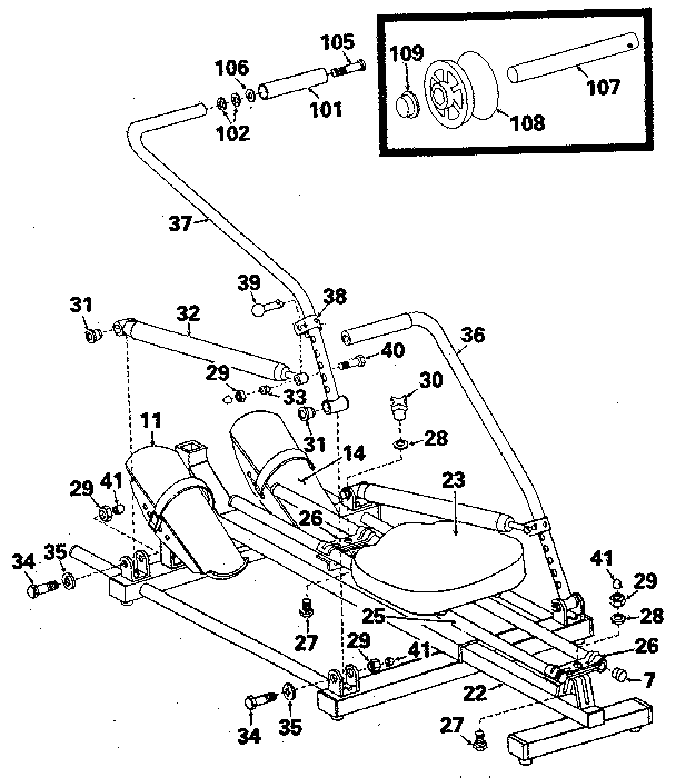 DP BODYTONE 300E replacement parts diagram