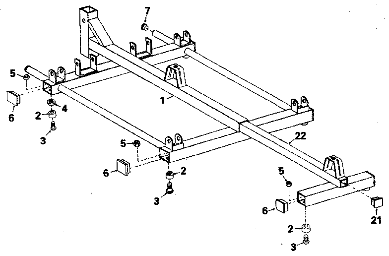 DP BODYTONE 300E main frame assembly diagram