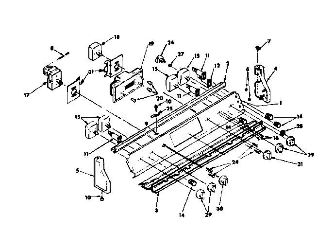 Kenmore 6289398490 control panel assembly diagram