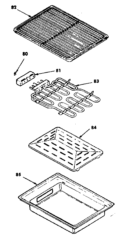 Kenmore 6289398490 steak grill kit no. 4998240 diagram