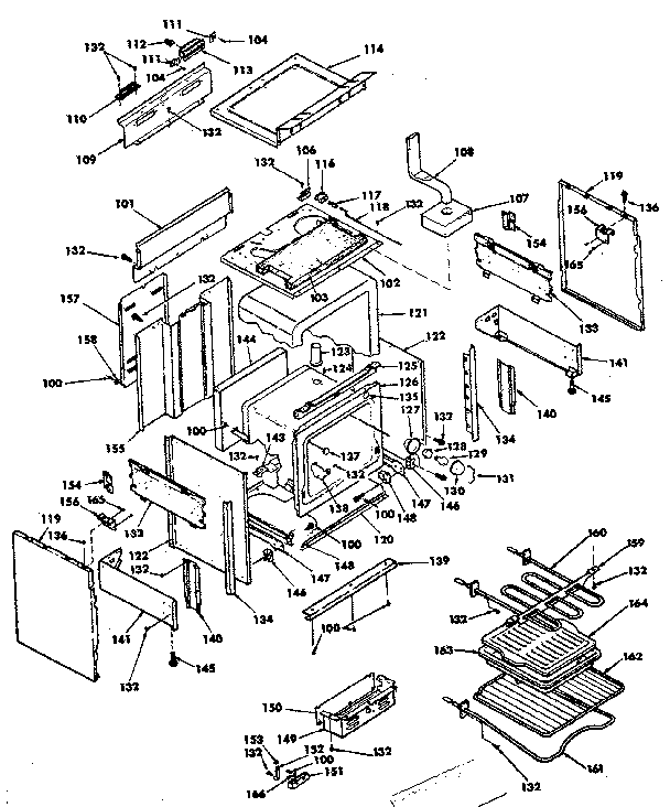 Kenmore 6289398490 body assembly diagram
