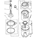 Kenmore 11081476400 agitator basket and tub parts diagram