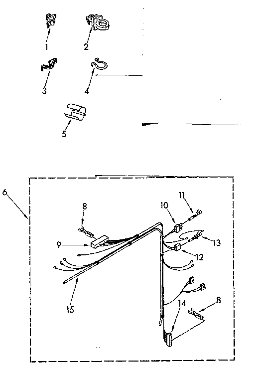 Kenmore 11081476200 wiring harness parts diagram