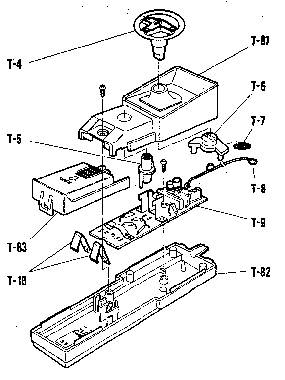 Sears 63654201 remote control diagram