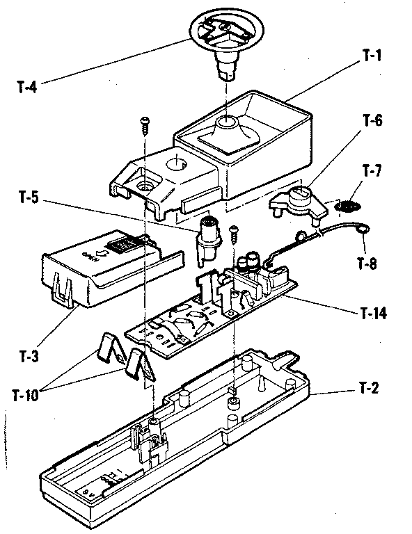 Sears 636543600 remote control diagram