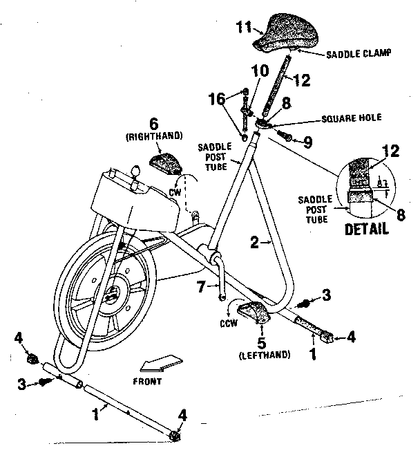 Lifestyler 37428536 frame assembly diagram