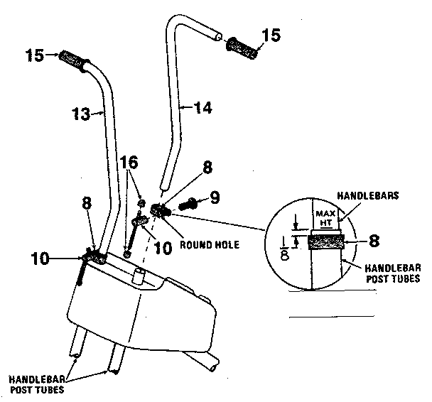 Lifestyler 37428536 handlebar assembly diagram