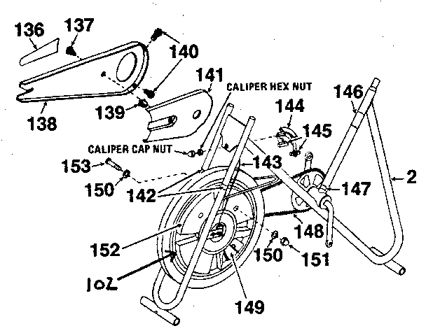 Lifestyler 37428536 main frame assembly diagram
