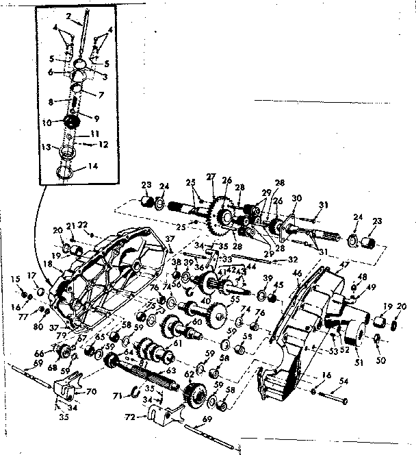 Craftsman 91725874 transaxle diagram