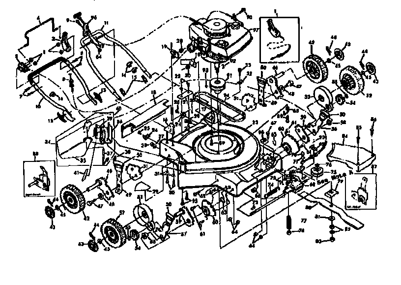Craftsman 131978231 mower deck diagram