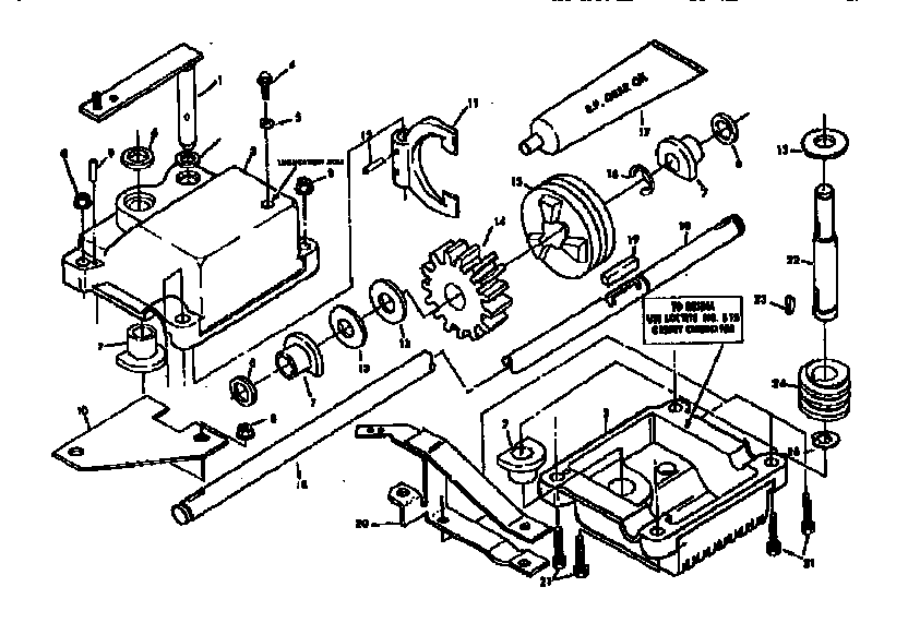 Craftsman 131978231 gear case assembly part no. 83492 diagram