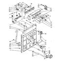 Kenmore 11081360610 controls and rear panel parts diagram