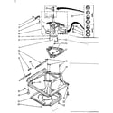 Kenmore 11081360610 machine base parts diagram