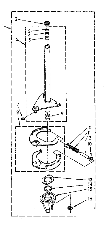 Kenmore 11081360620 brake and drive tube parts diagram