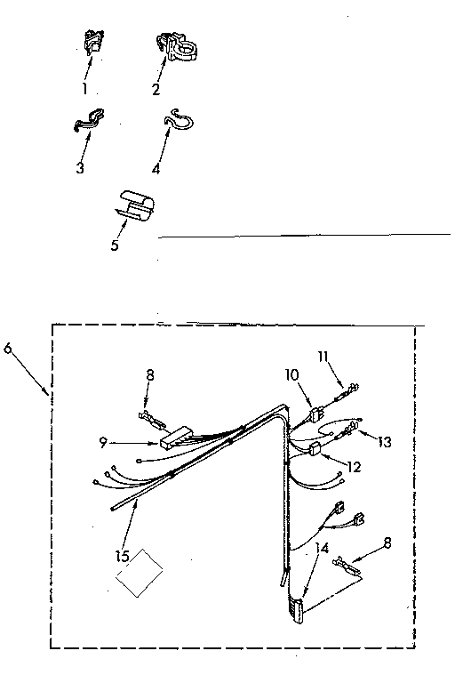 Kenmore 11081476820 wiring harness parts diagram
