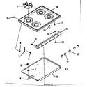 Kenmore 9116168510 main top section diagram