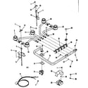 Kenmore 9113368297 burner section diagram
