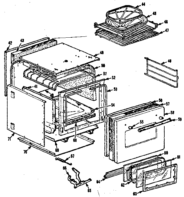 Kenmore 1034036500 body section diagram