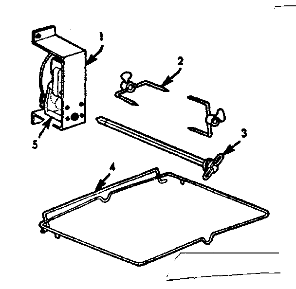 Kenmore 1034036500 accessory-rotisserie diagram