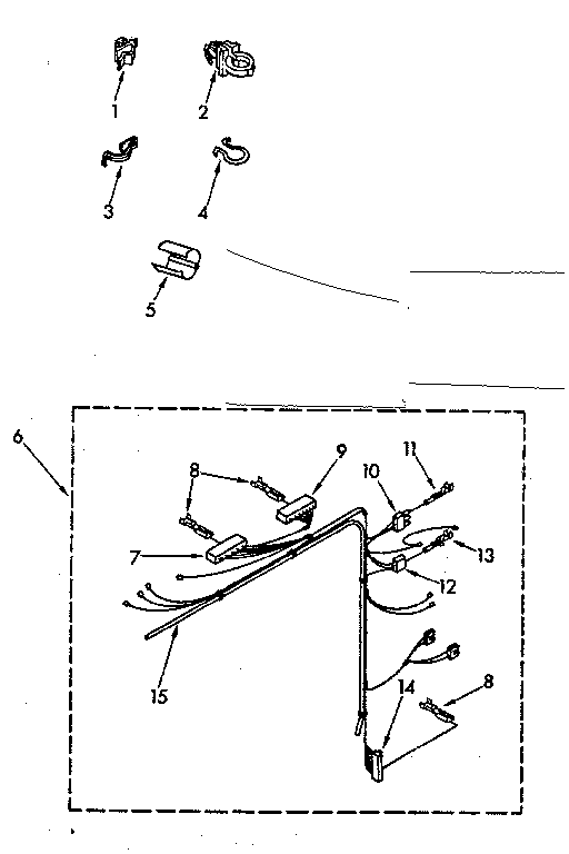 Kenmore 11081362110 wiring harness parts diagram
