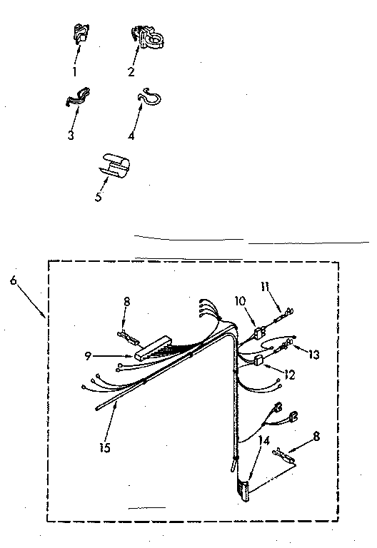 Kenmore 11081375220 wiring harness parts diagram