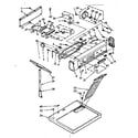 Kenmore 11076894200 top and console assembly diagram
