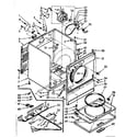 Kenmore 11076894200 cabinet assembly diagram