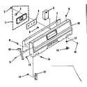 Kenmore 9116158510 backguard section diagram