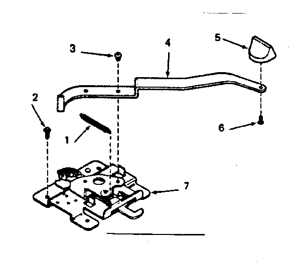 Kenmore 2784258491 oven door lock section diagram