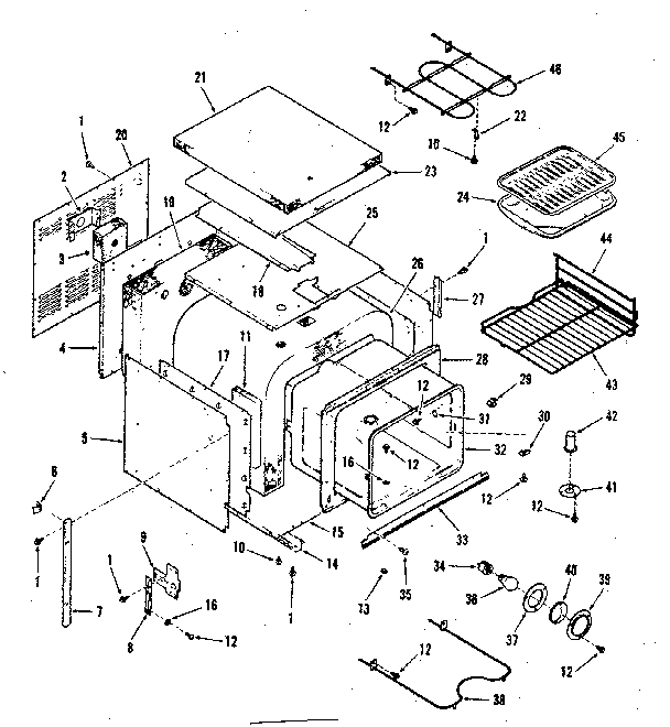 Kenmore 2784258491 lower body section diagram
